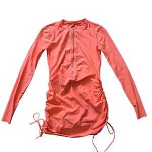 Mott50 Womens Sonja Swim Dress UPF50+ Size XS Coral/peach Color Vacation